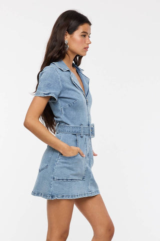Lara Denim Mini Dress - obligato
