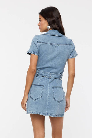 Lara Denim Mini Dress - obligato