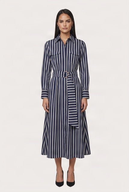 Laura Dress in Zayn Stripe - obligato