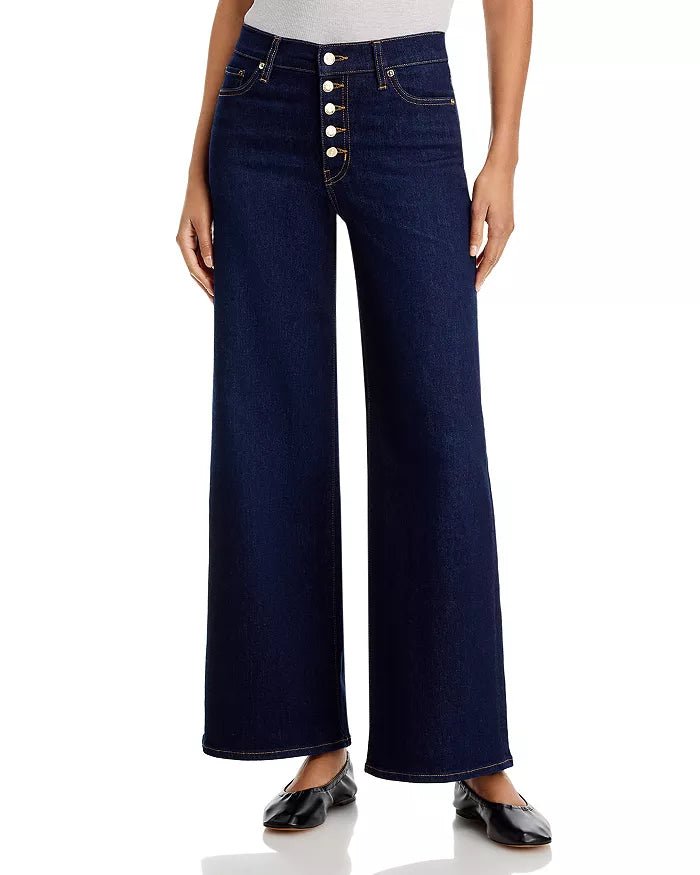 Le Slim Palazzo Exposed Button Jeans - obligato