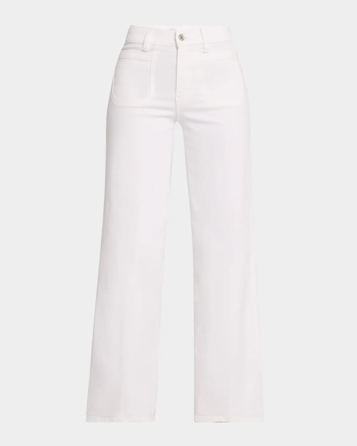 Le Slim Palazzo Modernist Pocket in White - obligato