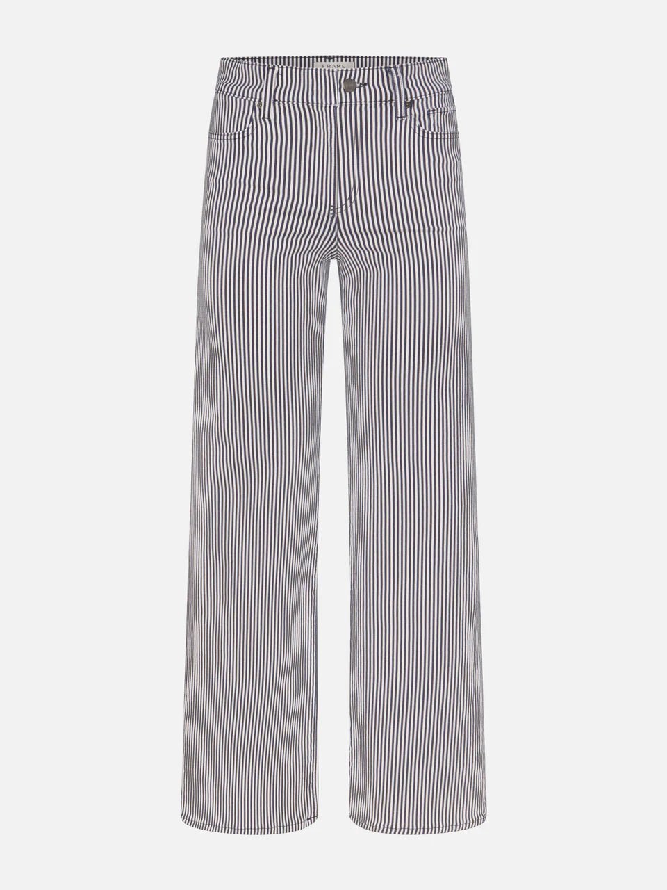 Le Slim Palazzo Pant in Navy Stripe - obligato