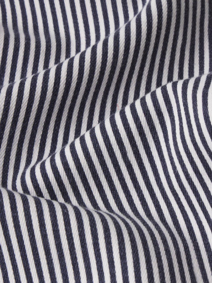 Le Slim Palazzo Pant in Navy Stripe - obligato