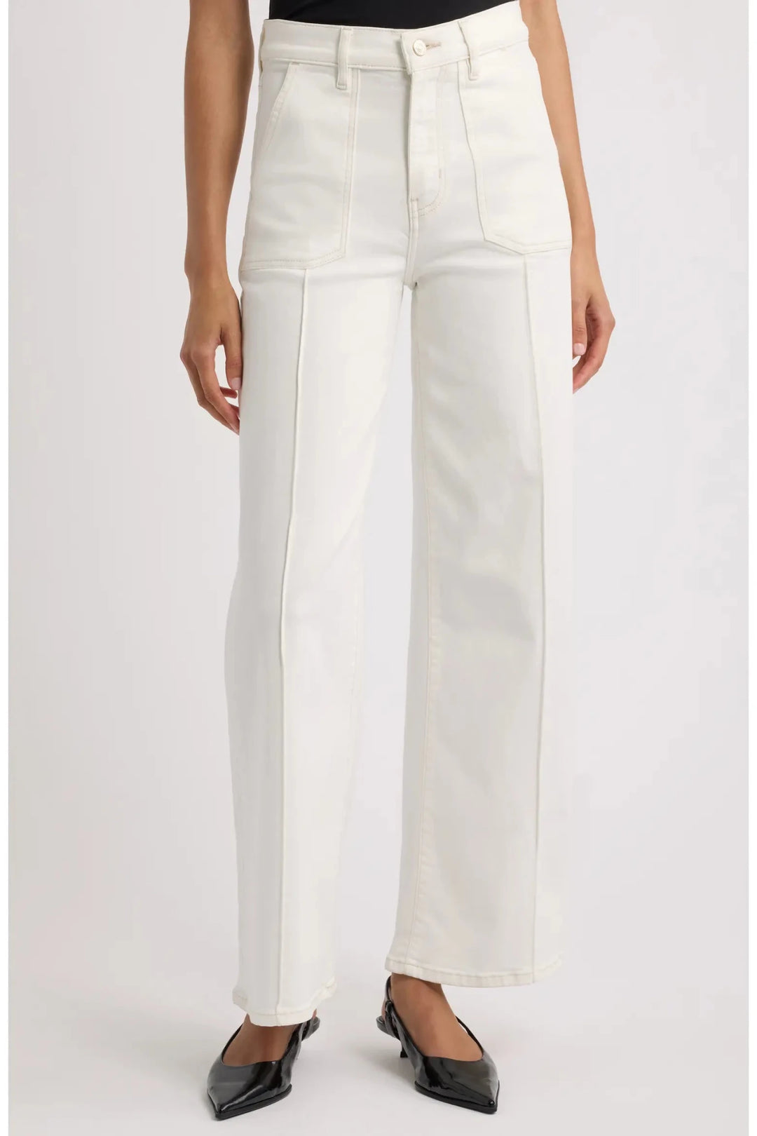 Le Slim Palazzo Pintuck Pocket in Au Natural - obligato