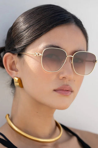 Lea Sunglasses in Gold/Brown - obligato