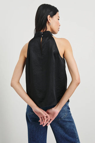 Leah Top Black Crinkle - obligato