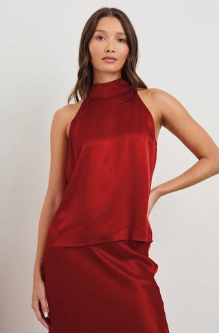 Leah Top in Scarlet - obligato