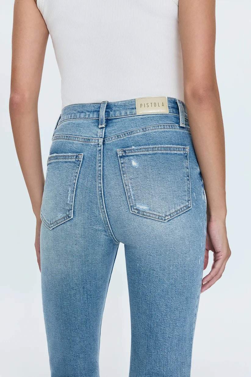 Lennon High Rise Crop Boot Jean Lotus Vintage - obligato