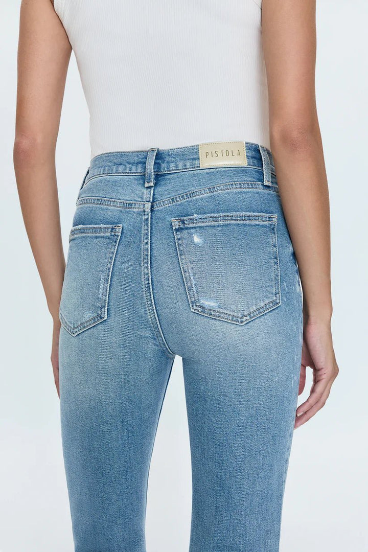 Lennon High Rise Crop Boot Jean Lotus Vintage - obligato