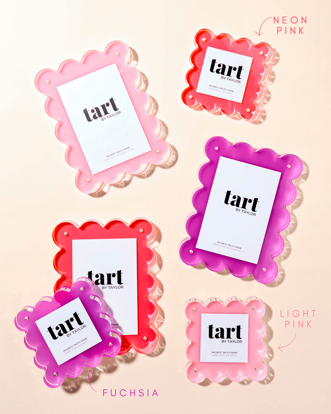 Light Pink Mini Acrylic Picture Frame - obligato