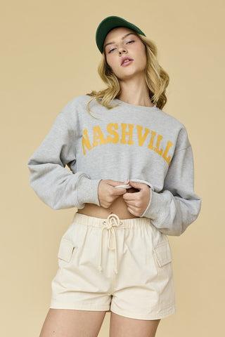 Lila Nashville Cropped Sweatshirt - obligato
