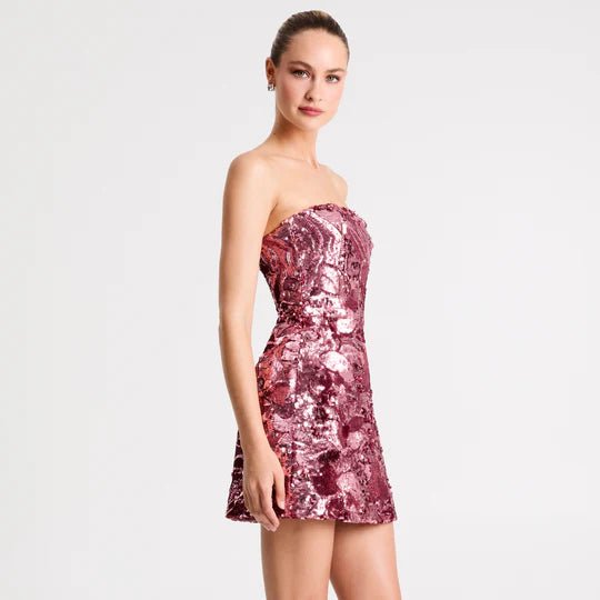 Linda Dress in Rose Gold - obligato