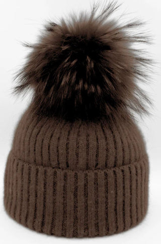 Linda Richard Angora/Wool Hat in Mocha - obligato