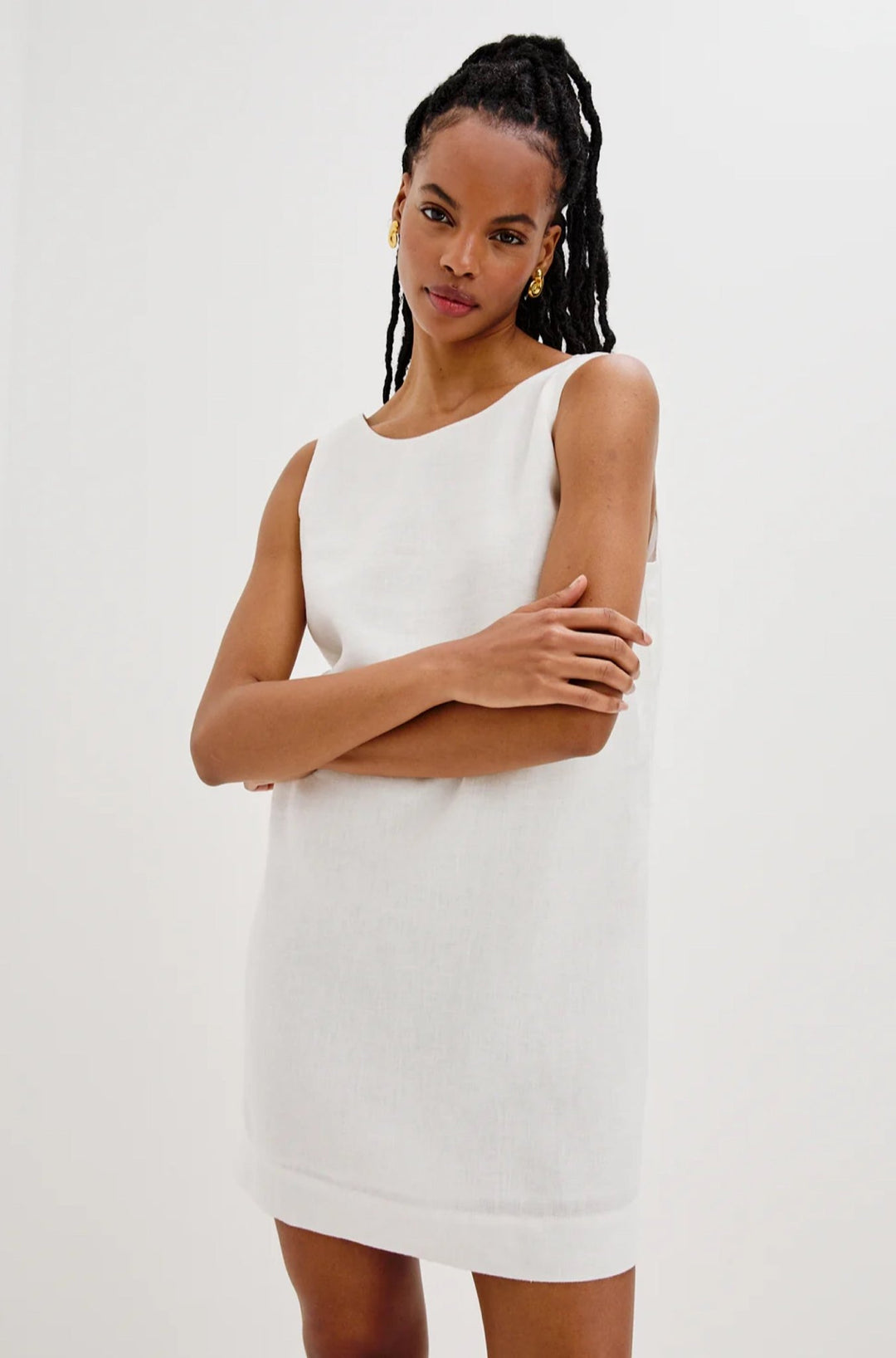 Lindsey Dress in White - obligato