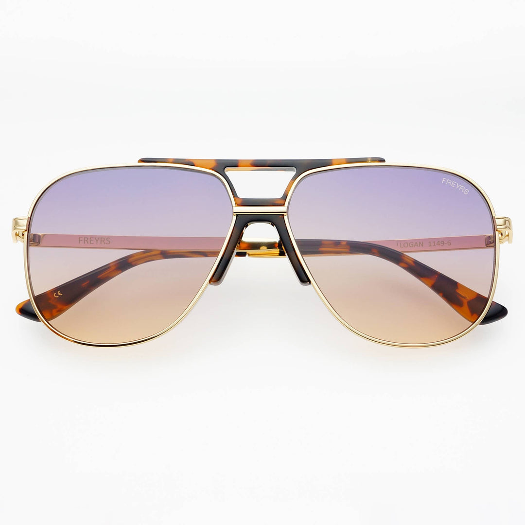 Logan Acetate Aviator Mens Sunglasses : Sunrise - obligato