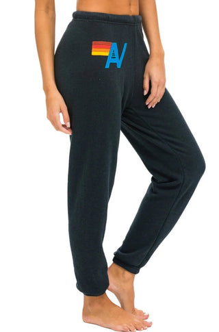 Logo Stitch Sweatpant in Charcole - obligato