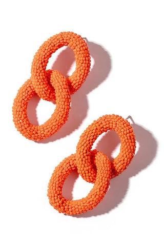 Lou Lou Earrings in Orange - obligato