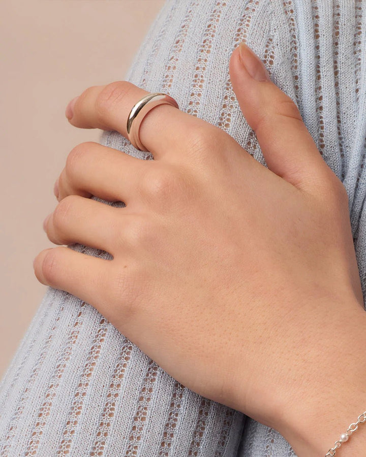 Lou Stacking Ring in Silver - obligato