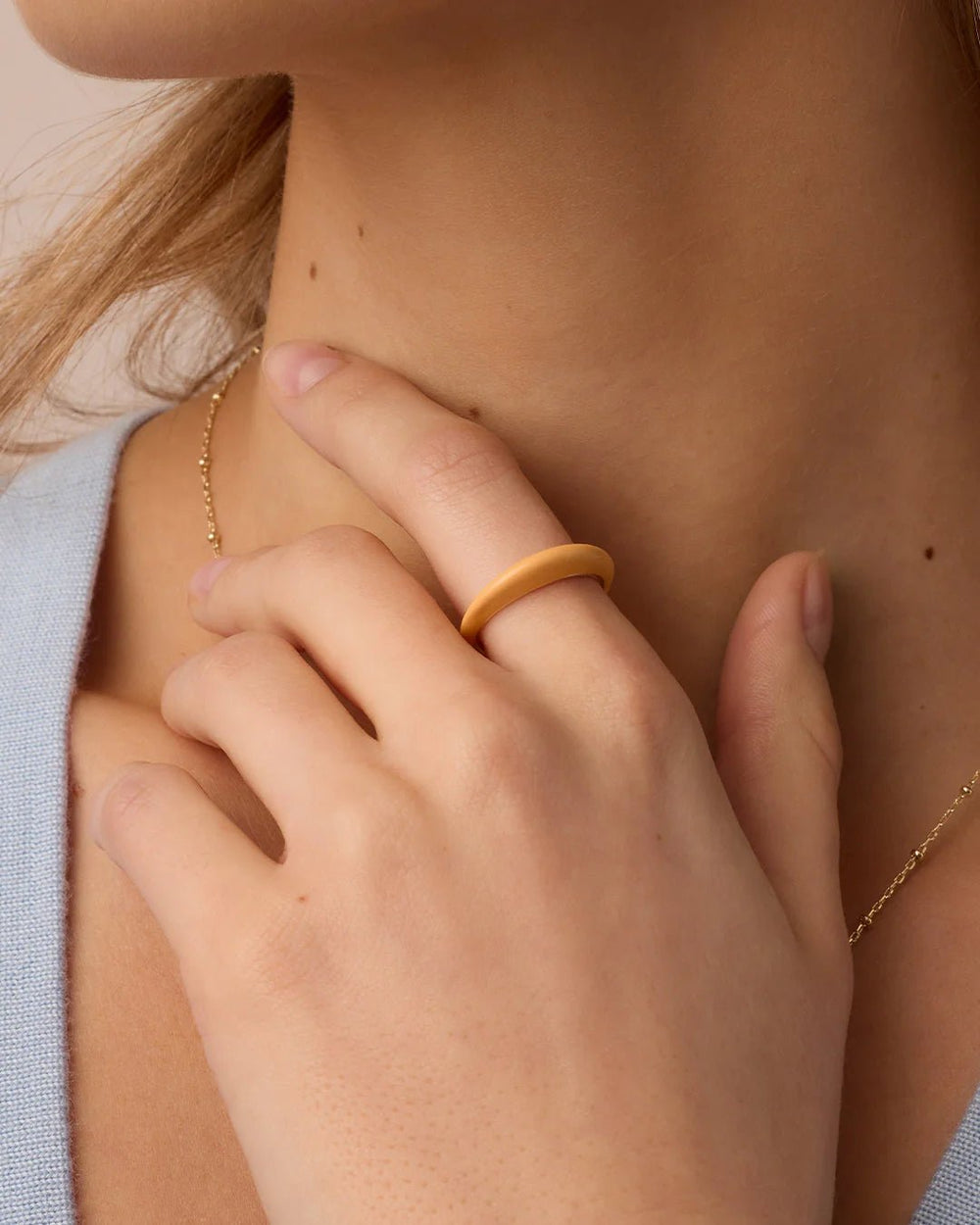 Lou Stacking Ring in Yellow - obligato