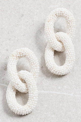 LouLou Earrings in White - obligato