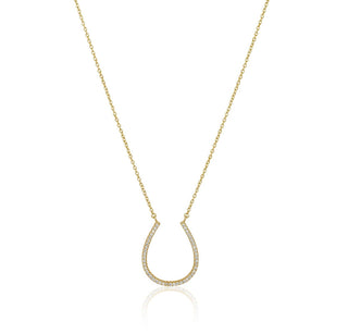 Lucky Horse Shoe Necklace: Silver - obligato