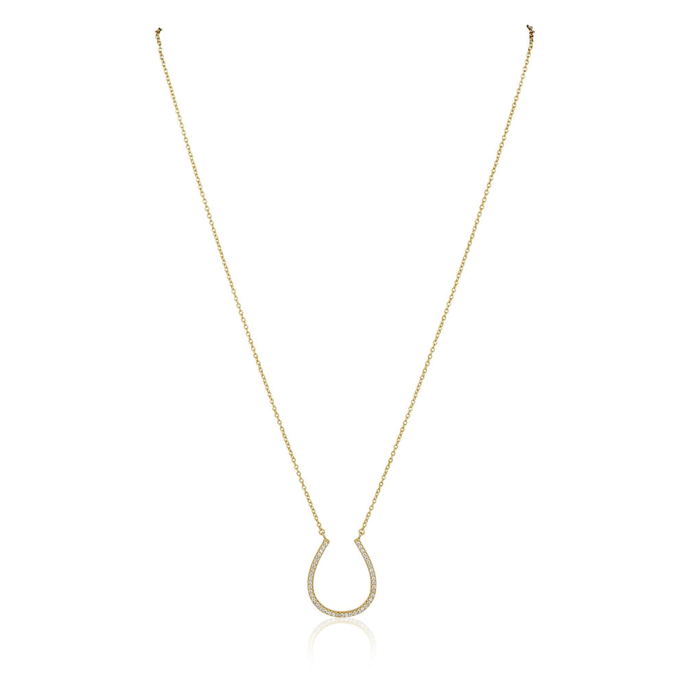 Lucky Horse Shoe Necklace: Silver - obligato
