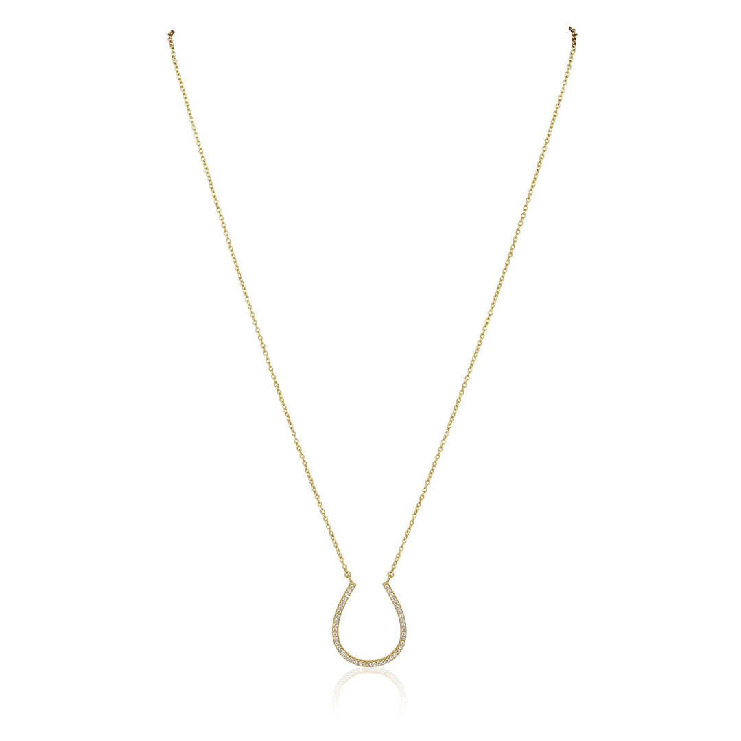 Lucky Horse Shoe Necklace: Silver - obligato