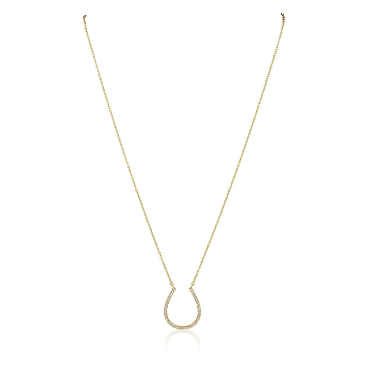 Lucky Horse Shoe Necklace: Silver - obligato