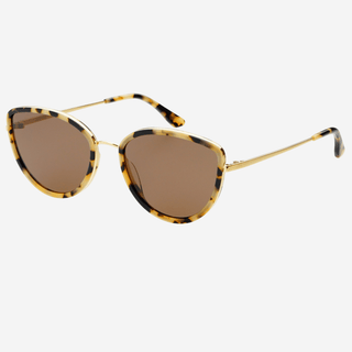 Luna Acetate Womens Cat Eye Sunglasses : Milky Tortoise - obligato