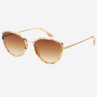 Luna Acetate Womens Cat Eye Sunglasses : Rose Tortoise - obligato
