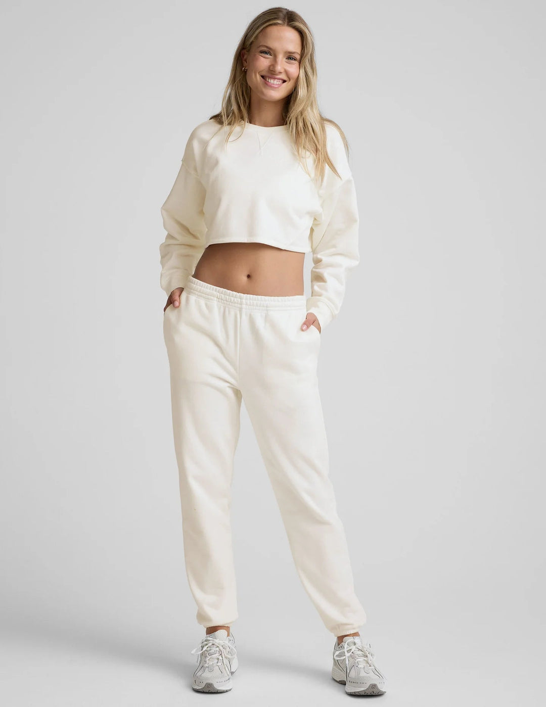 LUXEFLEECE SWEATPANT in Snow - obligato