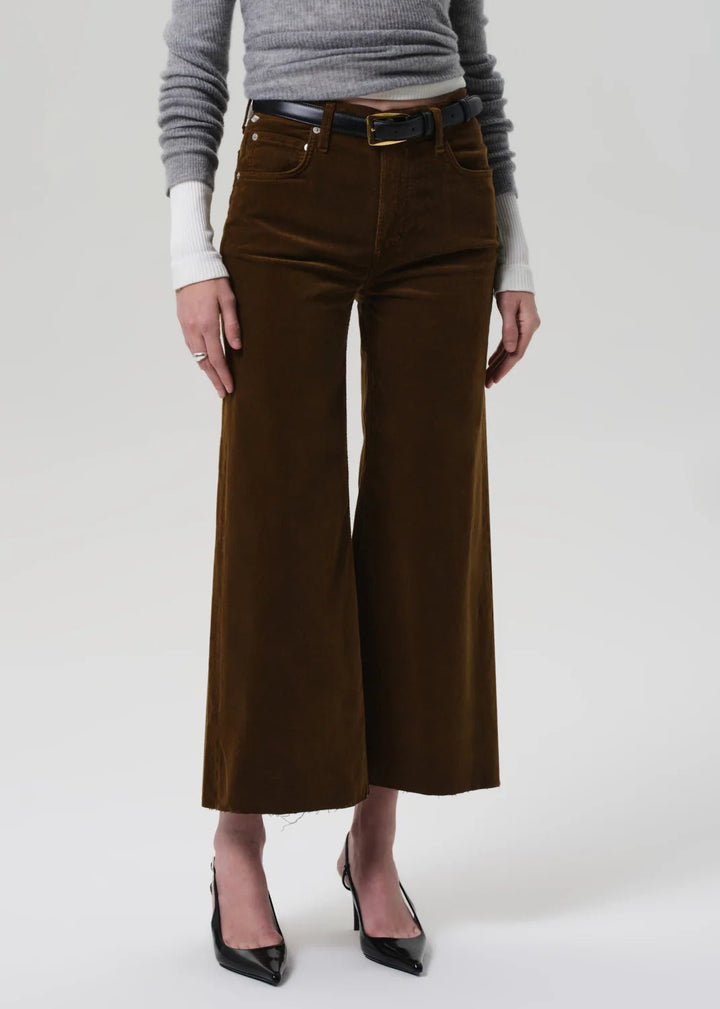 Lyra Wide Leg Crop in Corduroy - obligato