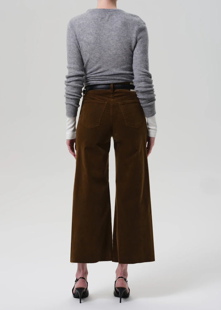 Lyra Wide Leg Crop in Corduroy - obligato