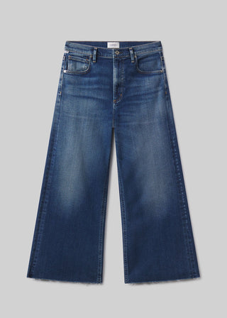 Lyra Wide Leg Crop Raw Hem - obligato