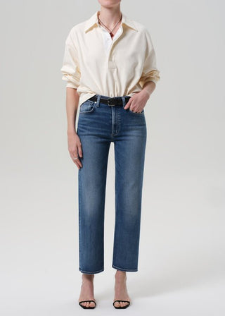 Lyra Wide Leg Crop Raw Hem - obligato