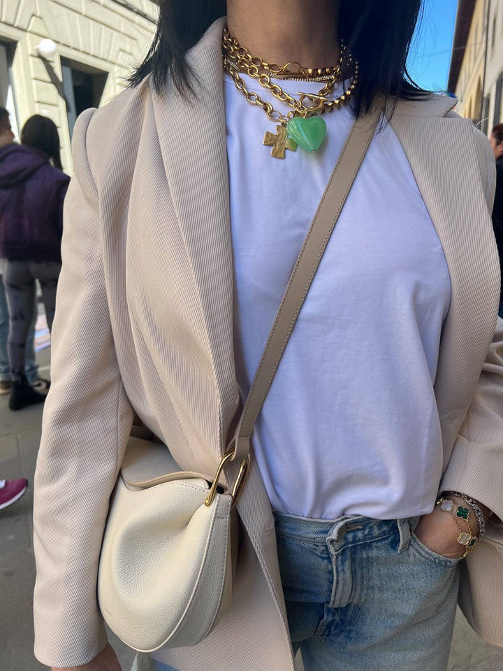 Madonna Chunky Cross Necklace - obligato