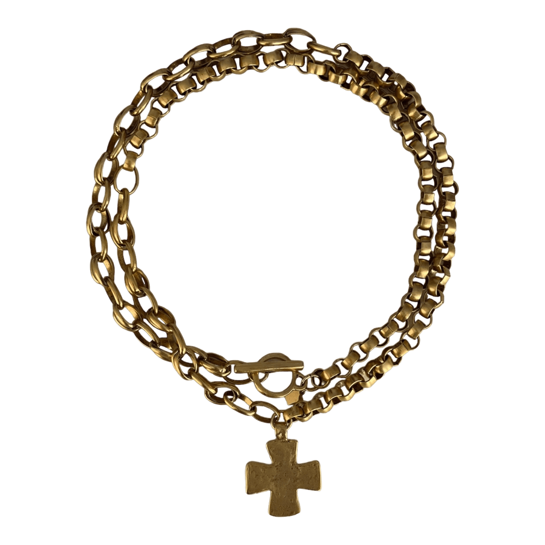 Madonna Chunky Cross Necklace - obligato