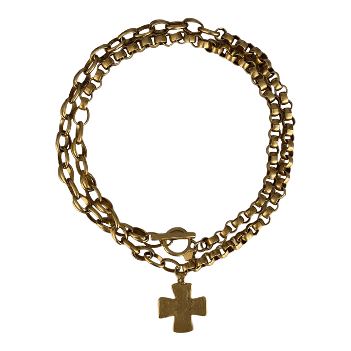 Madonna Chunky Cross Necklace - obligato