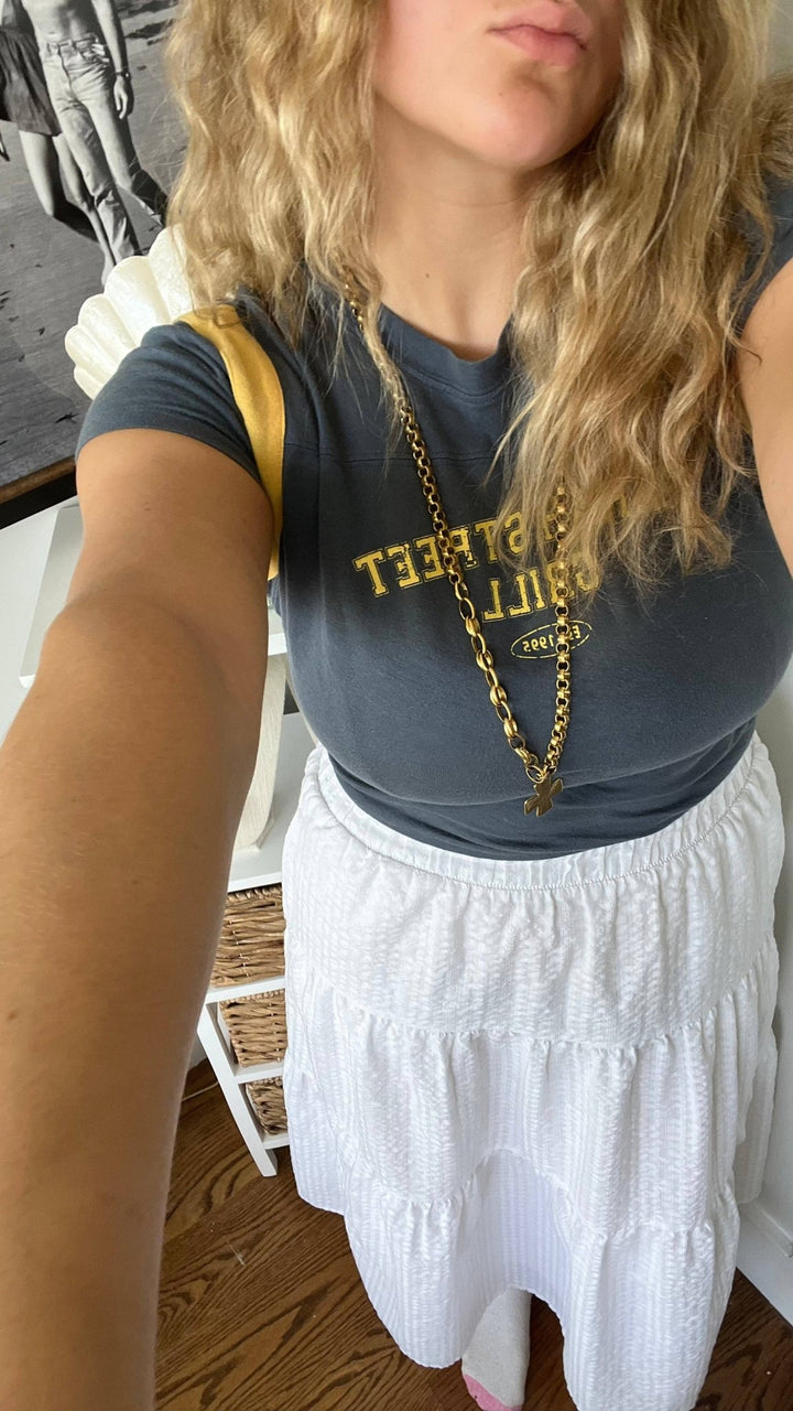 Madonna Chunky Cross Necklace - obligato