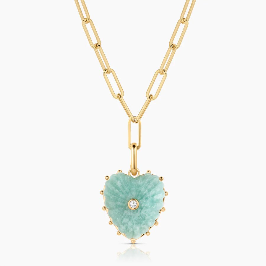 Malene Amazonite Clip Necklace - obligato