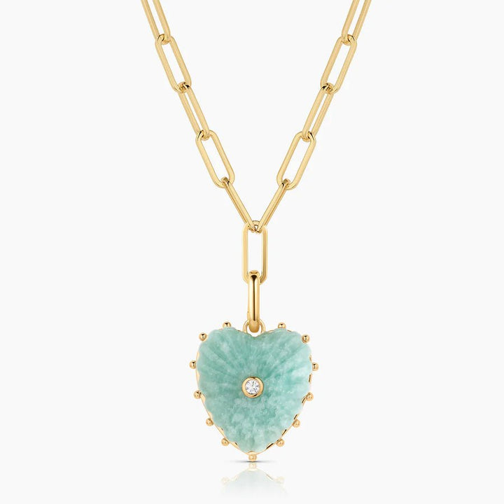Malene Amazonite Clip Necklace - obligato