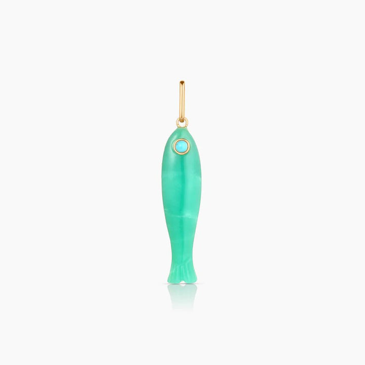 Malene Green Jade Clip Necklace - obligato