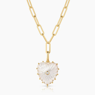 Malene Mother Of Pearl Clip Necklace - obligato