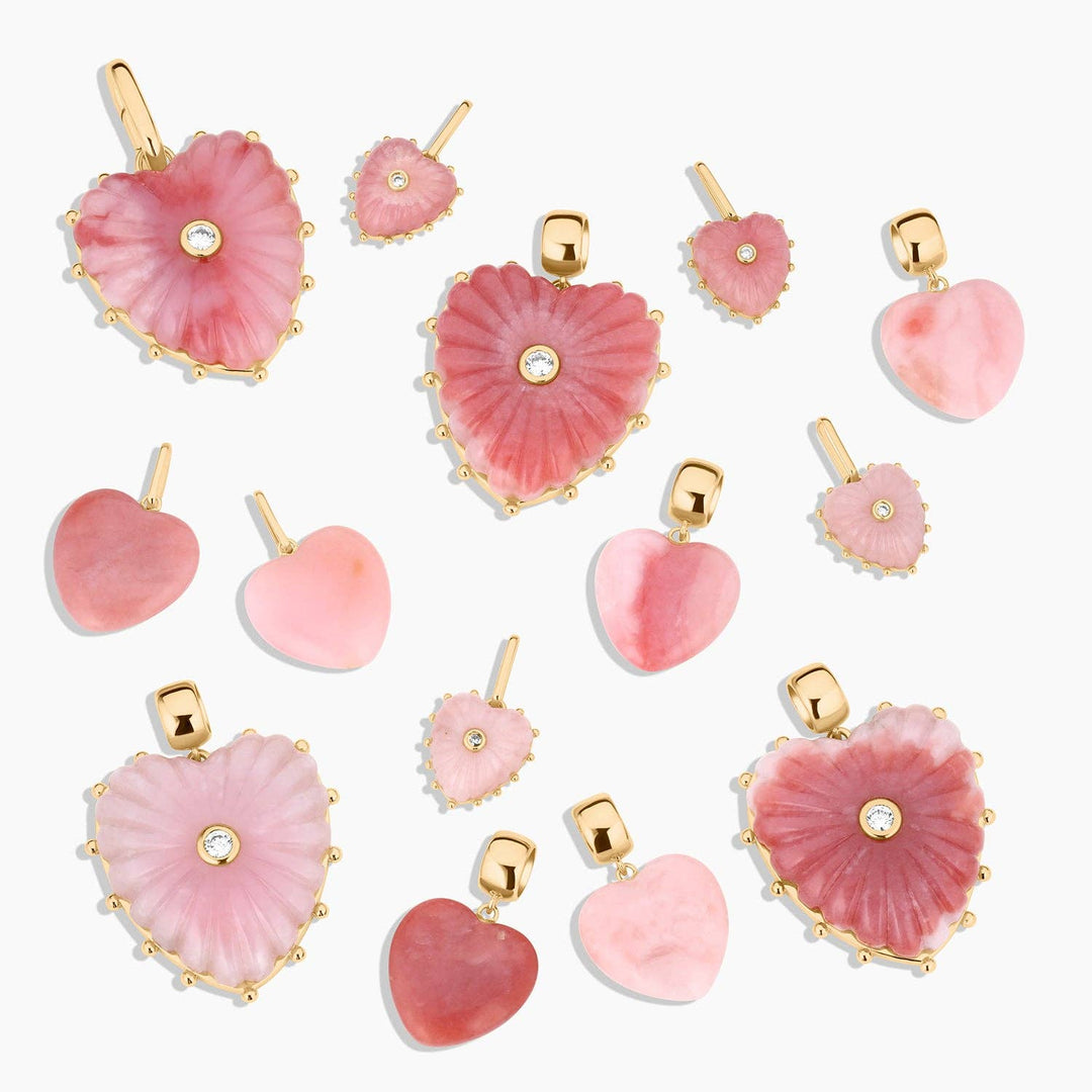 Malene Pink Jade Bail Charm - obligato