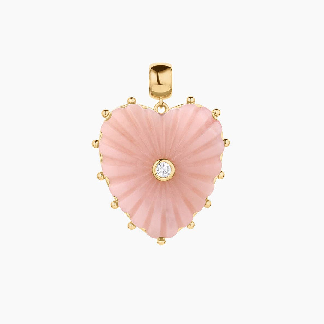 Malene Pink Jade Bail Charm - obligato