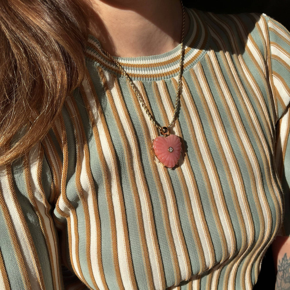 Malene Pink Jade Bail Charm - obligato