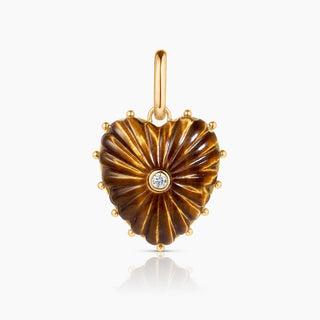 Malene Tiger’s Eye Clip Necklace - obligato