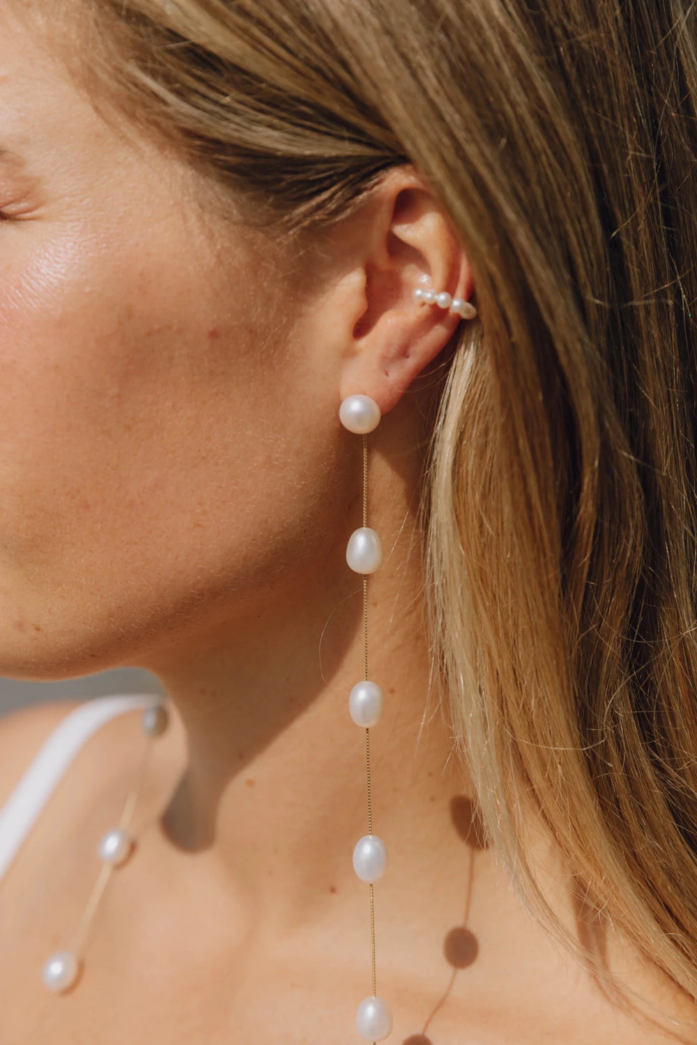 Malibu Pearl Drop Earring - obligato