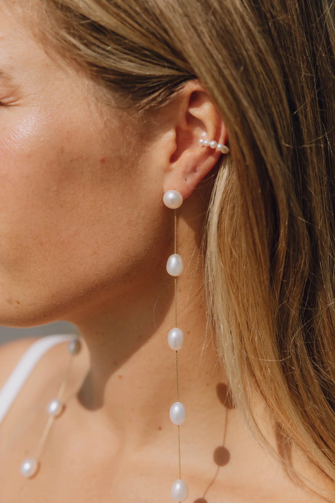 Malibu Pearl Drop Earring - obligato