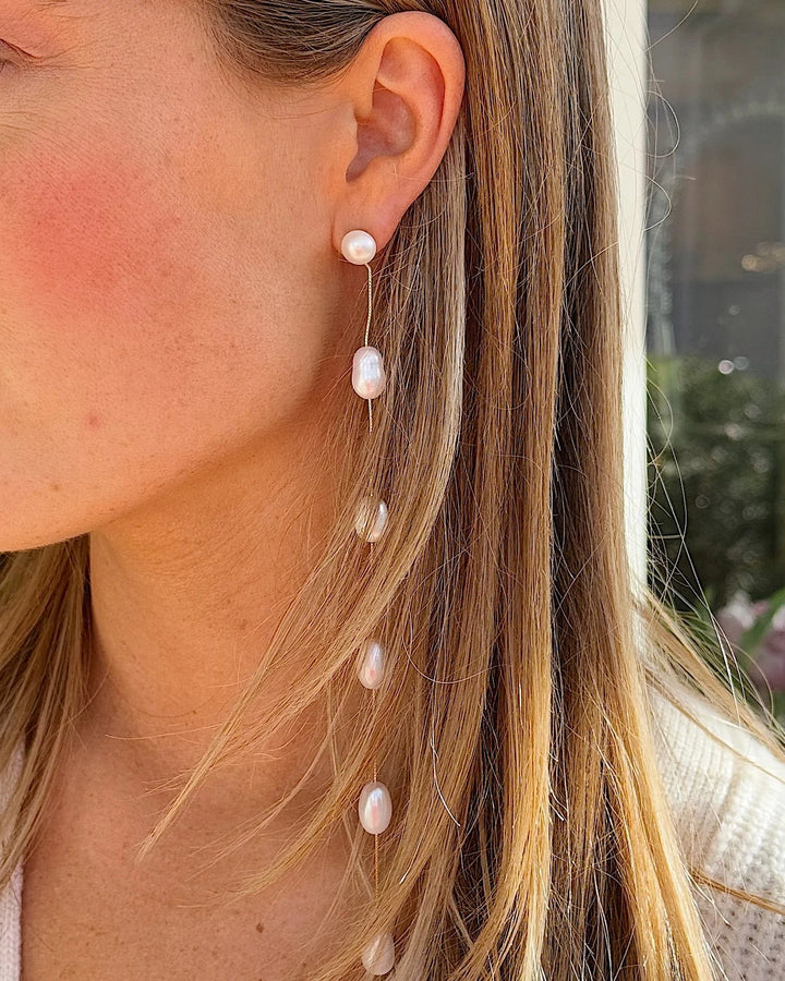 Malibu Pearl Drop Earring - obligato